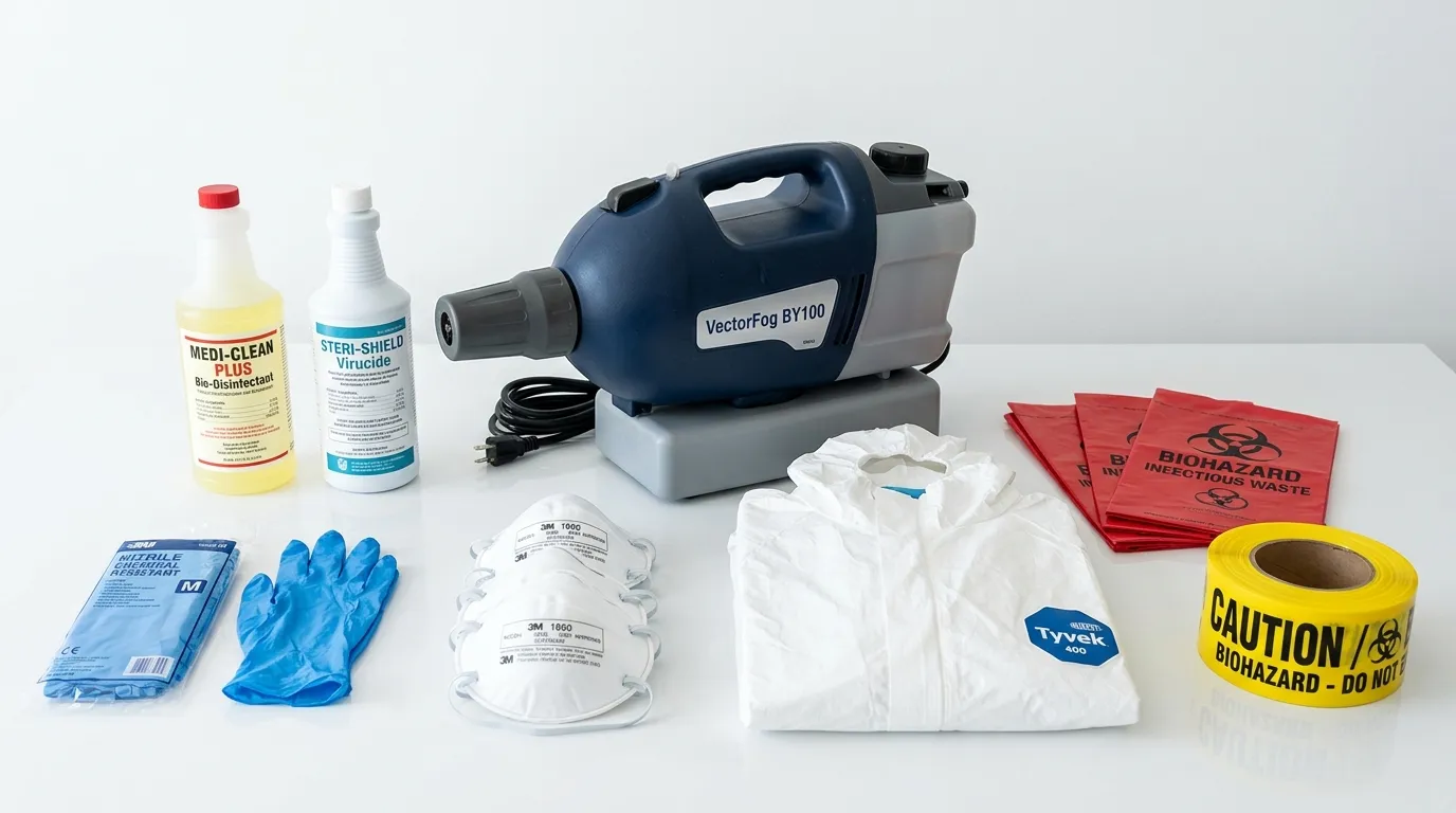 Professional biohazard remediation crew working in Fairwood