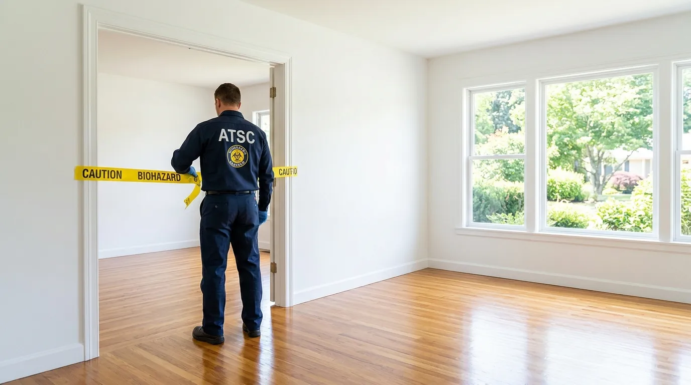 Certified biohazard cleanup crew performing Decomposition Cleanup in Fairwood